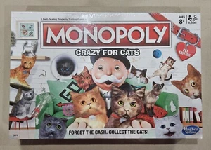 Hasbro Monopoly Crazy for Cats Board Game Pet Edition E9675 Exclusive New Sealed - Picture 1 of 2