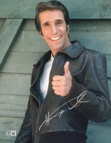 HENRY WINKLER SIGNED AUTOGRAPH HAPPY DAYS 11X14 PHOTO BECKETT BAS FONZIE Cover