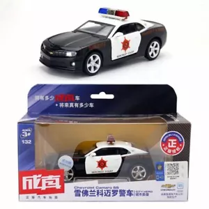 Modellino auto polizia Chevy Hornet pressofuso 1:32 metallo auto giocattolo tirare indietro luce sonora - Foto 1 di 10