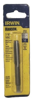 Irwin Hanson 8139 7/16"-14 NC High Carbon Steel Plug Tap 8139 - Image 1 of 3