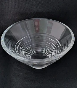 STUART Crystal STRATA Dessert Clear Glass Bowl JASPER CONRAN 16cm - 4 AVAILABLE - Picture 1 of 3