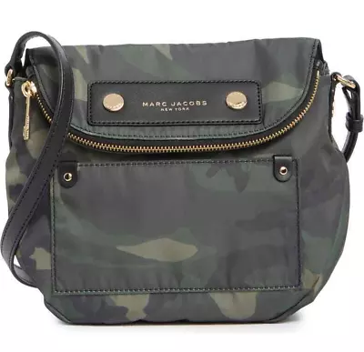 Marc Jacobs Preppy Mini Natasha Nylon Messenger Crossbody Bag ~NWT~ Camo - Image 1 of 4