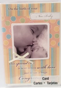 DESIGN FOCUS Greeting Card w/ Envelope - NEW BABY - Picture 1 of 2
