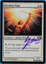 Blinding Mage Magic 2011 / M11 NM Common Artist Signed CARD (s1886) ABUGames