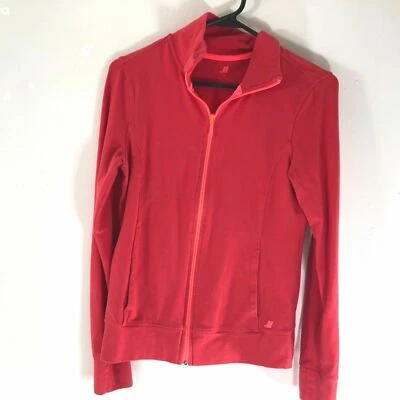 Joe Fresh Mujer Talla S Naranja Brillante Cremallera Chaqueta Abrigo Manga Larga Atlético Foto 1 de 3