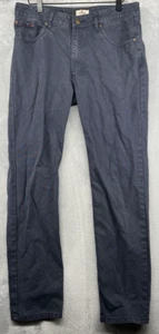 Pantalones de mezclilla Marine Layer azules Cambridge pana ajustados rectos preppy para hombre LEER - Imagen 1 de 5