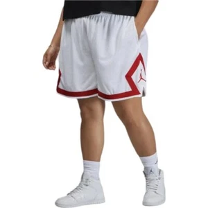 Jordan Dri-Fit Diamond Mesh Basketball Shorts Mens Size 2X White Red Jumpman NWT - Picture 1 of 10