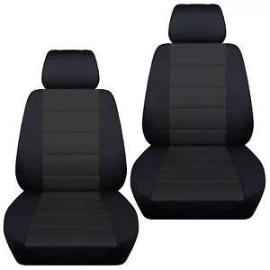 Juego fundas asiento coche delanteras para Ford Explorer 2003-2019 negro y carbón - Imagen 1 de 1