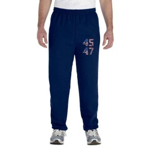 Trump 2024 Take America MAGA 45 47 Missed Me Never Surrender Legend Sweatpants - Picture 1 of 12