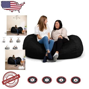 Fuf 6ft Soft Polyester Media Lounger - Removable Cover, Perfect for Gaming - Picture 1 of 11