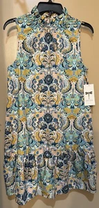 Neu mit Etikett Tyler Boe ärmelloses geblümtes Etuikleid mit Taschen Größe S - Bild 1 von 8