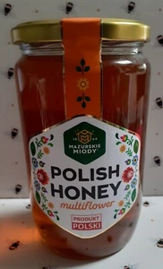 Polish Pure "Multiflower" Honey ~ 900g Jar - Best Before 2027 - Picture 1 of 3