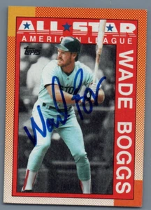 1990 Topps - All-Star #387 Wade Boggs Hand Signed Autographed Baseball Card - Picture 1 of 2