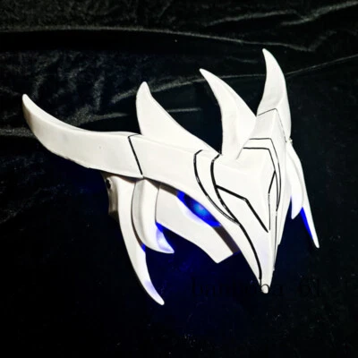 League Of Legends Yone Mask Resin Cosplay Accessory Halloween Emit Light Party - Image 1 of 4