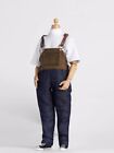 1/12 Casual Splicing Overalls Pants Clothes Model Fit 6" Male Action Figure Body