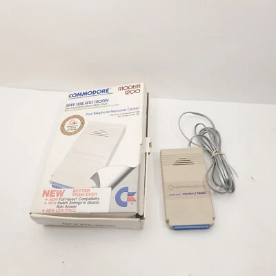 Commodore Modem 1200 Baud Model 1670 Quantum Link Edition With Box - Image 1 of 4