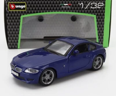 MODELLINO AUTO STATICO BURAGO BMW Z4M COUPE 2003 BLU MODELLISMO SCALA 1/32 - Immagine 1 di 4
