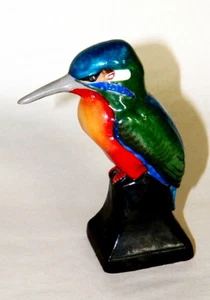 VINTAGE  KINGFISHER BY SANDIZELL- HOFFNER DRESDEN  - Picture 1 of 5
