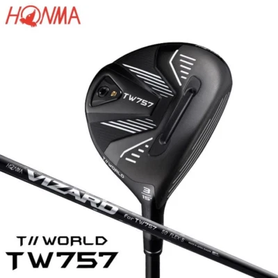 HONMA TW757 Fairwaywood 3W 15deg RH VIZARD SHAFT for TW757 graphite Flex Regular - Image 1 of 4