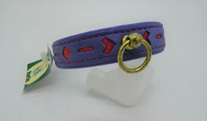 Lederhalsband Hunde Hundelederhalsband Blau 31 cm Soft - Bild 1 von 2