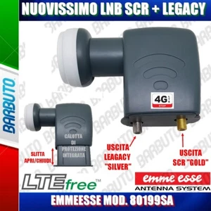 NUOVISSIMO LNB SCR CON PORTA GOLD + PORTA LEGACY + FILTRO LTE INTEGRATO 80199SA - Foto 1 di 1