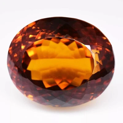 Brazilian Natural Orange Citrine 250 Ct Certified Untreated Loose Gemstone - Image 1 of 4