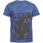 Chinese New Year Dragon All Over Heather Blue Adult T-Shirt