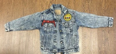 Chaqueta vaquera vintage años 80 Levi’s lavado ácido metal pesado rock juvenil EE. UU. RARA Foto 1 de 4