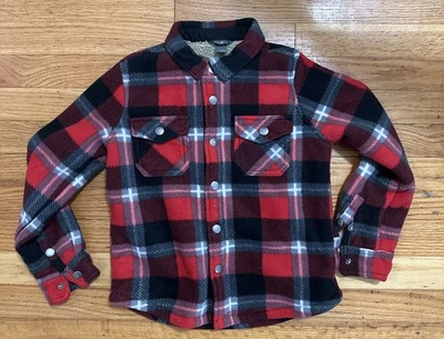 Chaqueta Camisa Eddie Bauer Niños Cuadros Sherpa Forrada Franela Talla 6/7 Foto 1 de 4