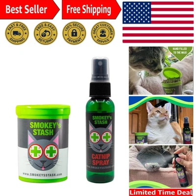 Holiday Catnip Gift Set: Organic Catnip Spray & Dried Catnip for Playtime Joy! - Image 1 of 4