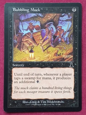 Magic The Gathering URZA'S DESTINY BUBBLING MUCK black card MTG - Image 1 of 2