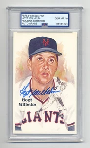 HOYT WILHELM  SUPERB  GEM MINT 10 PSA/DNA SIGNED  PEREZ STEELE POST CARD- TOUGH! - Picture 1 of 1