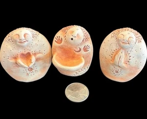 Bell Pine Art Farm Small Clay Sculptures Lot Of 3 - Picture 1 of 7