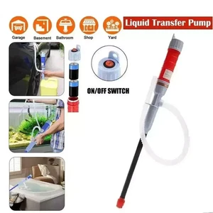 Battery Powered Electric Fuel Transfer Siphon Pump Gas Oil Water Liquid 2.2 GPM - Picture 1 of 8
