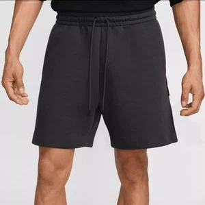 Nike Tech Fleece Black Shorts Anthracite Men's Size Medium FZ7574-060 - Picture 1 of 2