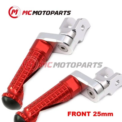 For Triumph Street Triple 675 R 07-14 13 MPRO 25mm Extended RED Front Foot Pegs Foto 1 de 4