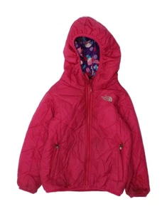 THE NORTH FACE Girls Reversible Hooded Padded Jacket 3-4 Years Pink CO05 - Picture 1 of 5
