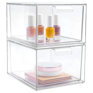 2 Pezzi -Organizer, Contenitore Porta Cialde Caffè, Cassetti Impilabili 2410 - Foto 1 di 7