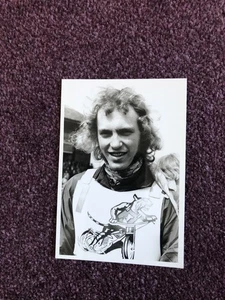 Speedway photograph Alan Emerson Teesside Middlesbrough Wright Wood stamp - Picture 1 of 2