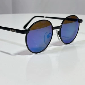 ‘RARE’ Revo 962-001 Blue Mirror Lens on Black Frame Ecellent Condition Round - Picture 1 of 10