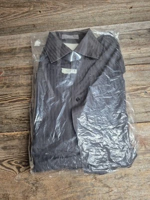 Nordstrom Black Striped 15 Button Down Size 32-33 - Image 1 of 4