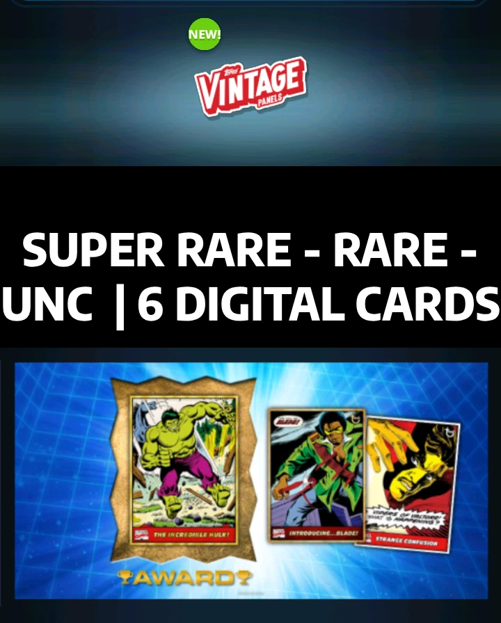 ⭐TOPPS MARVEL COLLECT | PANELES VINTAGE 25 SERIE 4 - DROP 3 | 6 CARTAS⭐ Foto 1 de 1