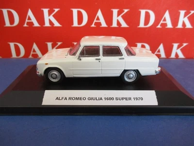 Die cast 1/43 Modellino Auto Alfa Romeo Giulia 1600 Super Bianca 1970 1 - Immagine 1 di 4