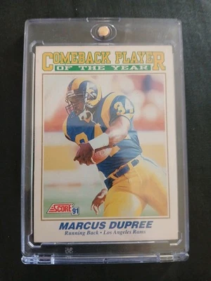 1991 Score - Award Winners Marcus Dupree #618 (RC) - Image 1 of 4