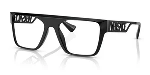 Versace VE 3326U 5380 Black Plastic Rectangle Eyeglasses 55mm - Picture 1 of 7