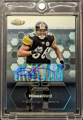 HINES WARD Auto 2003 Topps Finest SP Assinado - Imagem 1 de 4