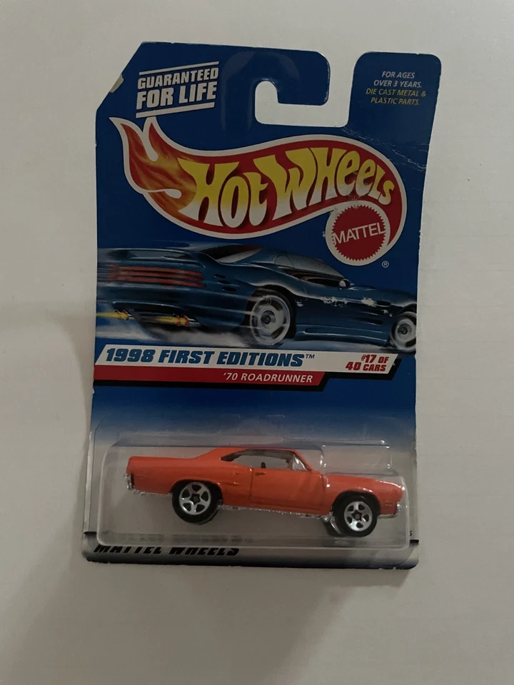 ¡ENVÍO GRATUITO! Hot Wheels 1998 primera edición '70 Roadrunner Foto 1 de 3