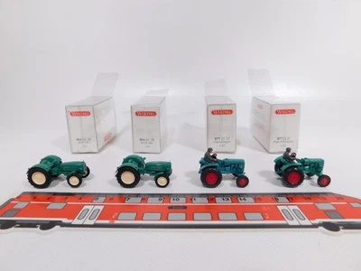 4X Wiking H0 1:87 Trattore 884 MAN 4R3 877 Fahr Schlepper Mint+Box #DI243-0,5 - Immagine 1 di 4