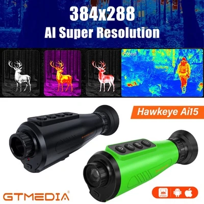 Wärmebildgerät AI-384 x 288 1498m 60HZ 12μm 8X Zoom Wärmebildkamera für die Jagd - Image 1 of 4