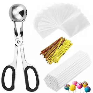 300 PCS Lollipop Treat Bag Kit,Cake Pop Sticks,Bags,Twist Ties,Cake Pop Mold - Picture 1 of 8